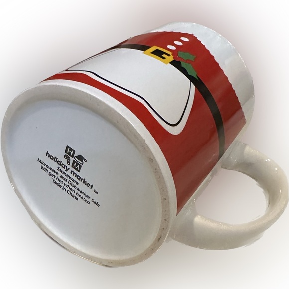 MRS SANTA CLAUS COFFEE TEA SOUP GIFT MUG HOLIDAY CHRISTMAS PARTY RED WHITE CUP - Picture 5 of 5